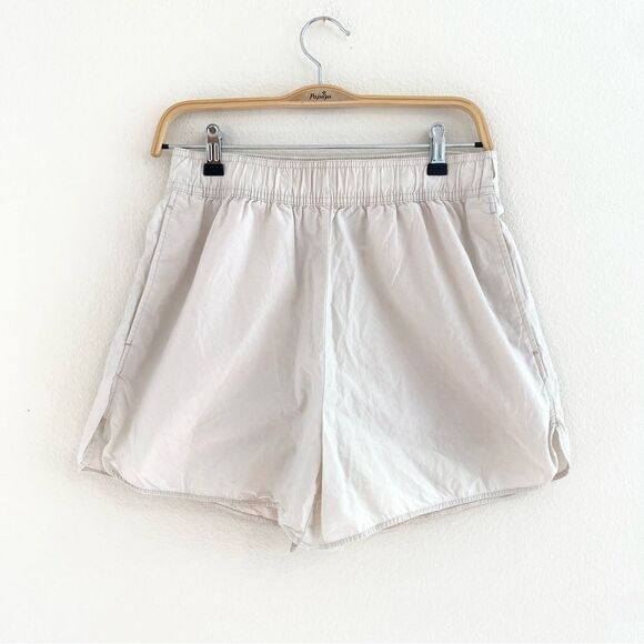 H&M Cream Pull On Cotton Lightweight Shorts Size Small - Picture 1 of 10